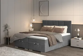 GEMMA boxspring posteľ s úložným priestorom, doprava zadarmo