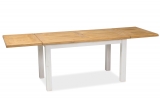 stôl POPRAD II., farba hnedá medová/borovica patina
