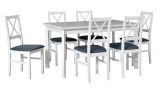 stôl MODENA 1.P + stolička NILO 10. (1+6)