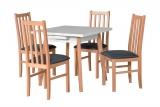 stôl OSLO 1.L + stolička BOSS 10. (1+4)