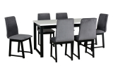 jedálenský set, stôl ALBA 3. + stolička HUGO 6. (1+6)