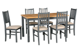 jedálenský set, stôl MAX 5. P. + stolička NILO 7. (1+6)