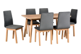 jedálenský set, stôl OSLO 5. + stolička HUGO 5. (1+6)