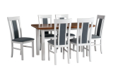 jedálenský set, stôl VENUS 2S. + stolička MILANO 8. (1+6)