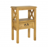 POPRAD stolík, farba hnedá medová/borovica patina