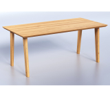 DENIS masívny jedálenský stôl 120x90, buk 