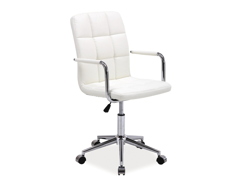 Q-022 kancelárska otočná stolička, farba: biela, čierna, šedá, fialová, ružová