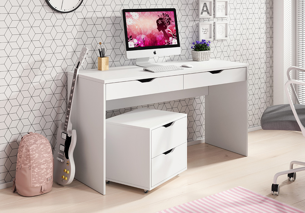 MATI písací stolík, farba: biela 