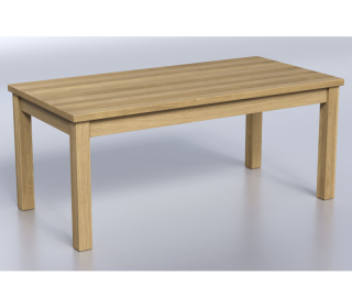 BORIS masívny jedálenský stôl 140x90, dub