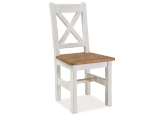 jedálenská stolička Signal POPRAD, farba hnedá medová/borovica patina