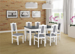 jedálenský set, stôl MD 1 + stolička B 6 (1+6)