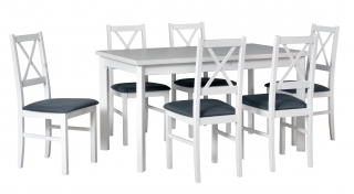 stôl MODENA 1.P + stolička NILO 10. (1+6)