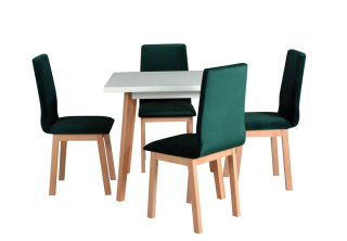 jedálenský set, stôl OSLO 1L. + stolička HUGO 5. (1+4)