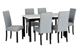 jedálenský set, stôl MODENA 1P. + stolička ROMA 2. (1+6)