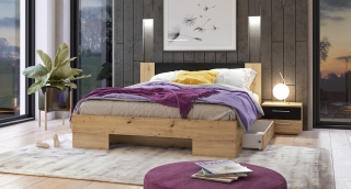 VERA posteľ s úložným priestorom a nočnými stolíkmi