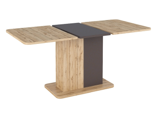 jedálenský stôl NEXT, dizajnový stôl, dub wotan/hnedá