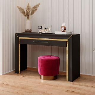 ARNO toaletný stolík čierny mat, sektorový spáľňový nábytok 