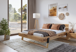KONGO masívna posteľ, drevo buk 