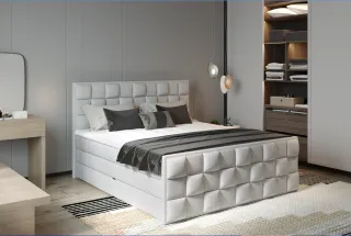 FLOP boxspring posteľ s úložným priestorom, doprava zadarmo