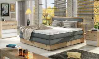 DIORI boxspring massiv wood posteľ s úložným priestorom