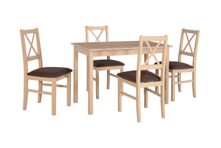 jedálenský set, stôl MX 2 + stolička N 10 (1+4)