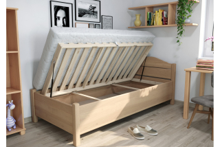 MÁRIA masívna posteľ s úložným priestorom